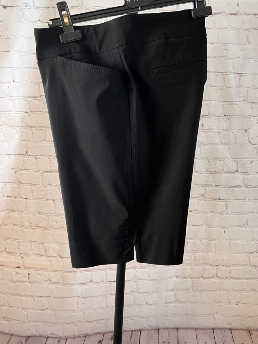 ❤️ Hilary Radley Black Tailored Bermuda SHORTS| Chic Pull-On Style